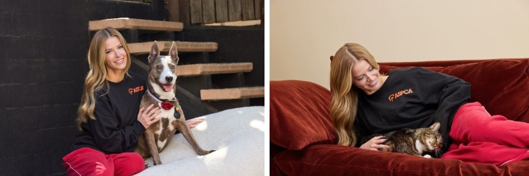 Ariana Madix with her dog, Mya Moon, and cat, Kitty. 