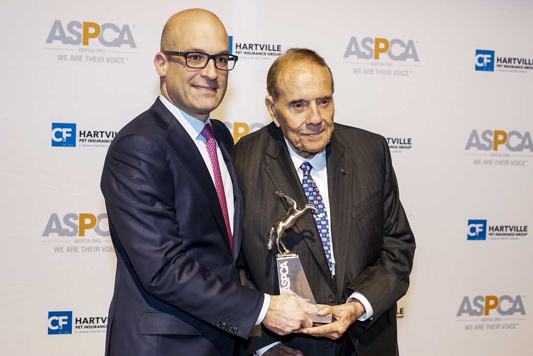 ASPCA President & CEO Matthew Bershadker with Senator Bob Dole 