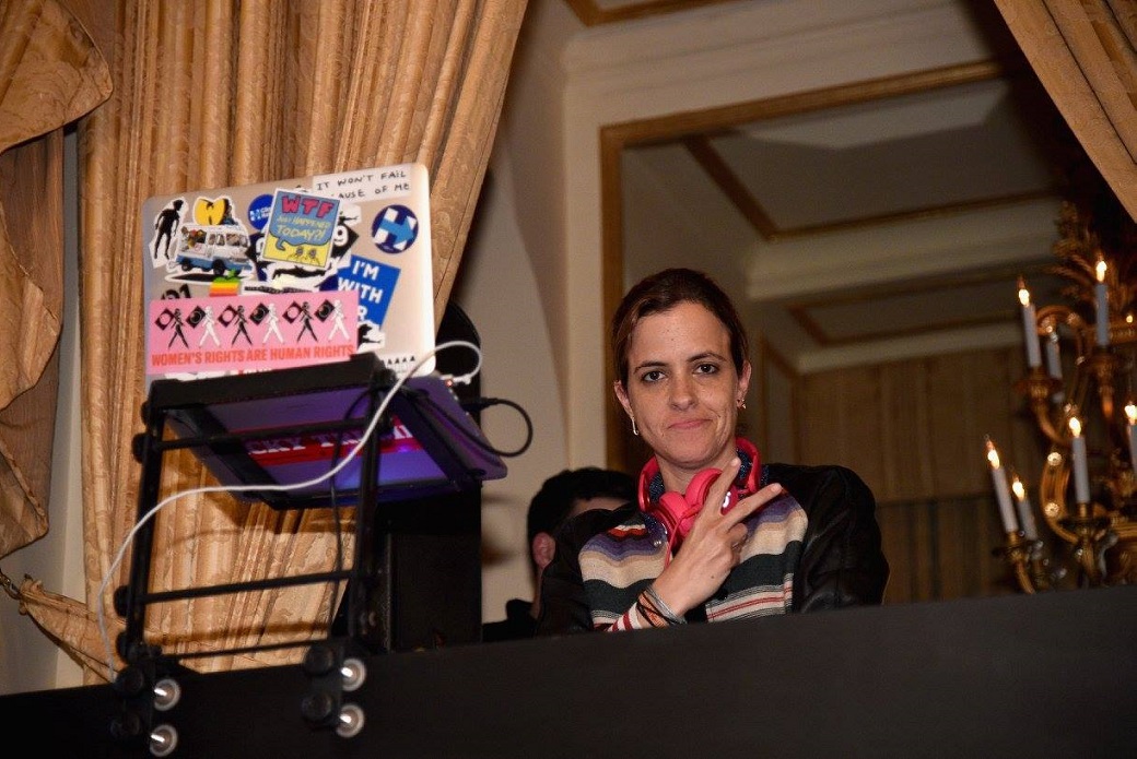 DJ Samantha Ronson at the 20th annual Bergh Ball. 