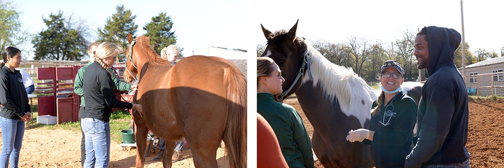 ETAC event volunteers with horses