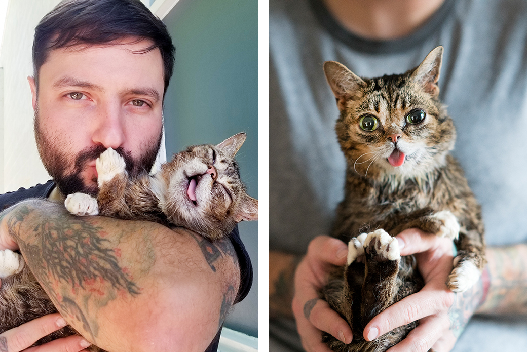 Lil BUB and Mike