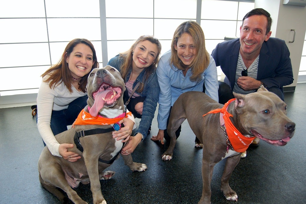 Dani and Lucinda with their families