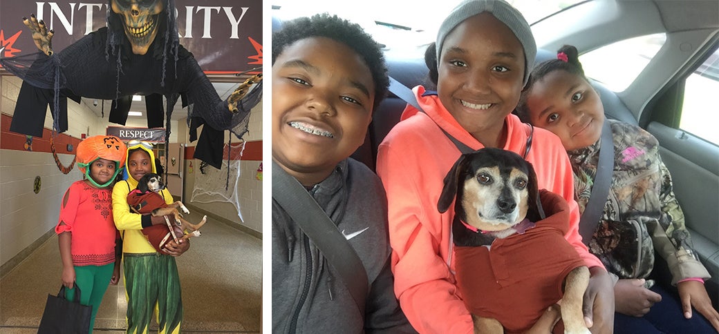 Rosa with her family