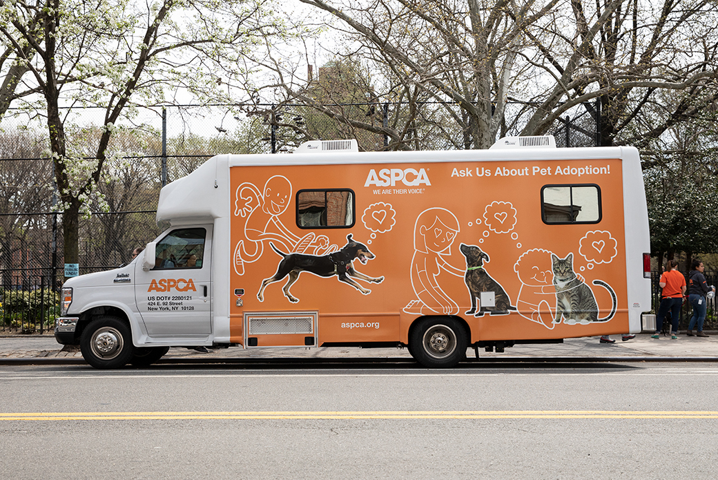 ASPCA mobile adoption van