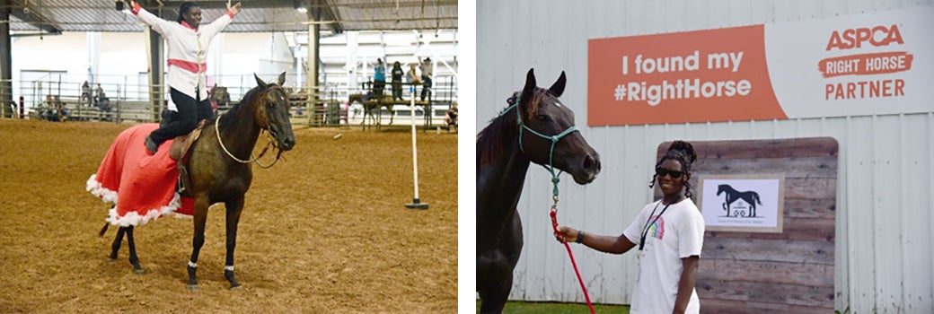 Abigail and Her Majesty at the close of their performance and meeting for the first time in September 2024.