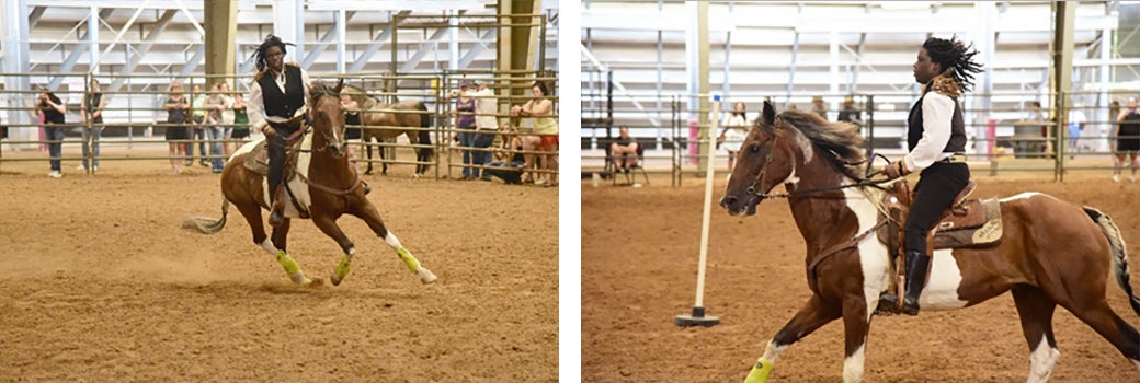 Angelica and Gus during their performance.