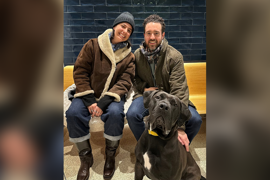 Eric and Rachael with Cabrera
